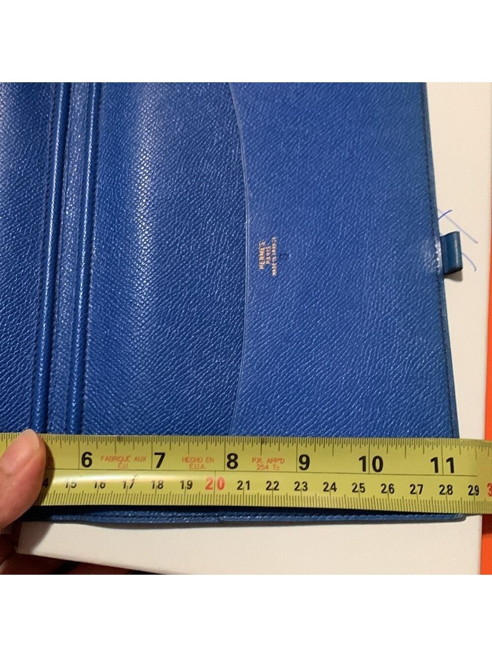HERMES Agenda(BiG) PM Day Planner Notebook Cover Leather Blue - Picture 16 of 16